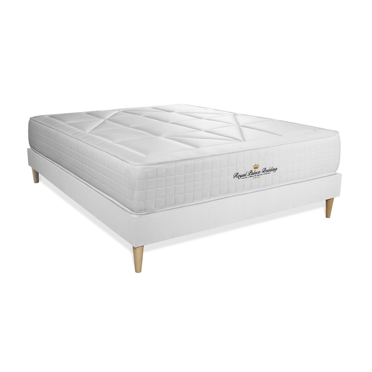 Pack colchón windsor 120x220cm + somier, espuma viscoelástica y muelles ensacados