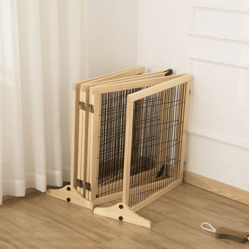 PawHut Barreira de Segurança para Cães de Madeira Dobrável para Escadas e Portas Grade para Cães Pequenos e Médios com 6 Painéis com Suporte de Pé para Interiores 432x36x70 cm Madeira PawHut Barreira de Segurança para Cães de Madeira Dobrável para Escadas e Portas Grade para Cães Pequenos e Médios com 6 Painéis com Suporte de Pé para Interiores 432x36x70 cm Madeira