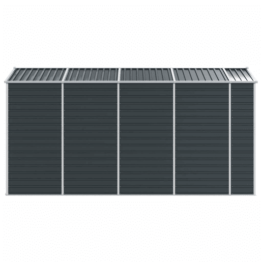 Abrigo de jardim, cabana, casa de armazenamento, galpão ao ar livre, ferramentas robustas, 191 x 385 x 198 cm, aço galvanizado antracite 02_0022186