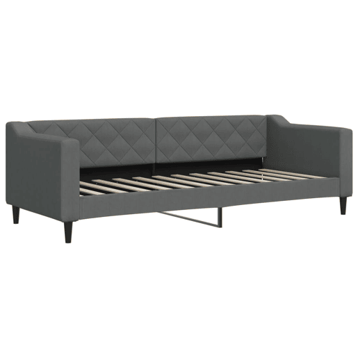 Sofá-cama, Sofá conversível com gavetão 80x200 cm tecido cinzento-escuro Sofá-cama, Sofá conversível com gavetão 80x200 cm tecido cinzento-escuro