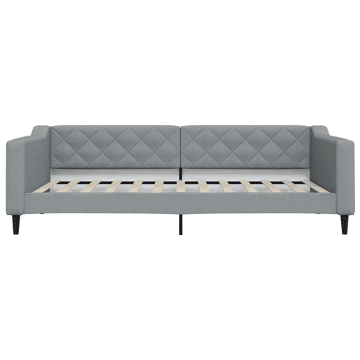 Sofá-cama, Sofá conversível com gavetão 100x200 cm tecido cinzento-claro Sofá-cama, Sofá conversível com gavetão 100x200 cm tecido cinzento-claro