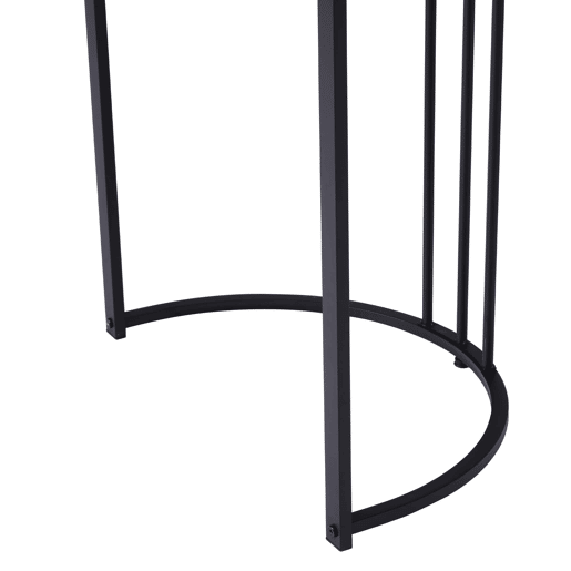 Mesa de jantar 140x80 cm - Mesa retangular moderna com padrão mármore, pernas ajustáveis - BrancoPreto