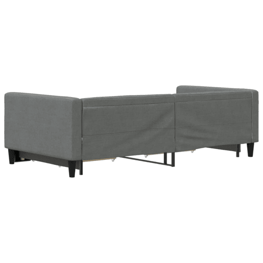 Sofá-cama, Sofá conversível c gavetãogavetas 100x200 cm tecido cinzento-escuro Sofá-cama, Sofá conversível c gavetãogavetas 100x200 cm tecido cinzento-escuro