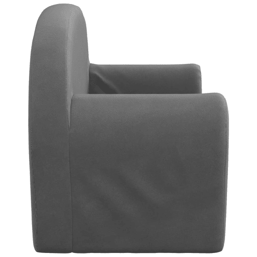 Sofá-cama infantil - Sofá para criança de 2 lugares pelúcia macia antracite Sofá-cama infantil - Sofá para criança de 2 lugares pelúcia macia antracite
