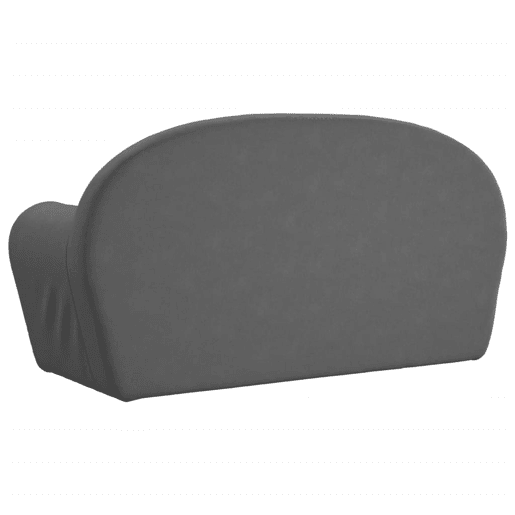 Sofá-cama infantil - Sofá para criança de 2 lugares pelúcia macia antracite Sofá-cama infantil - Sofá para criança de 2 lugares pelúcia macia antracite
