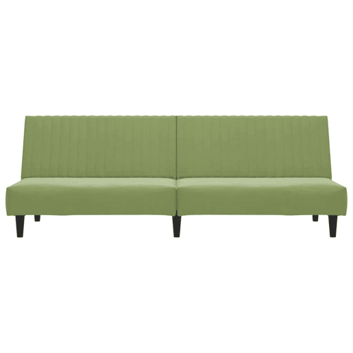 Sofá-cama, Sofá conversível de 2 lugares veludo verde-claro