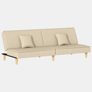 Sofá-cama, Sofá conversível tecido creme