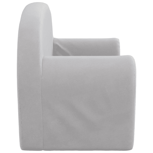 Sofá-cama infantil - Sofá para criança de 2 lugares pelúcia macia cinzento-claro