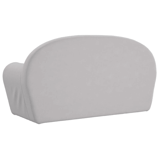 Sofá-cama infantil - Sofá para criança de 2 lugares pelúcia macia cinzento-claro