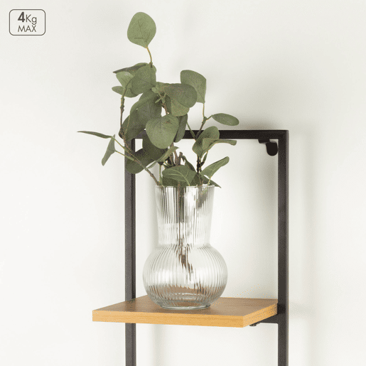 Max Home Estantes de parede em madeira 2 prateleiras 25x20x75 cm Max Home Estantes de parede em madeira 2 prateleiras 25x20x75 cm