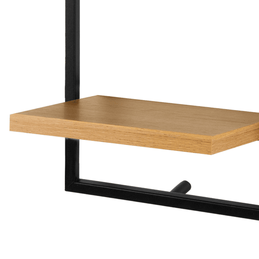 Max Home Estantes de parede em madeira 2 prateleiras 25x20x75 cm Max Home Estantes de parede em madeira 2 prateleiras 25x20x75 cm