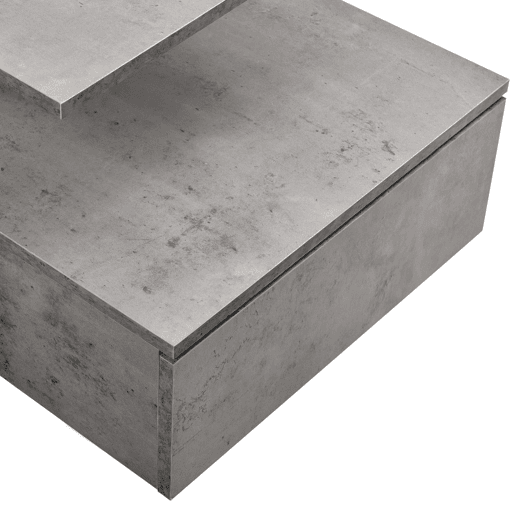 Mesa de cabeceira de parede Amberg com gaveta 40x35x31cm Aspeto de betão en.casa