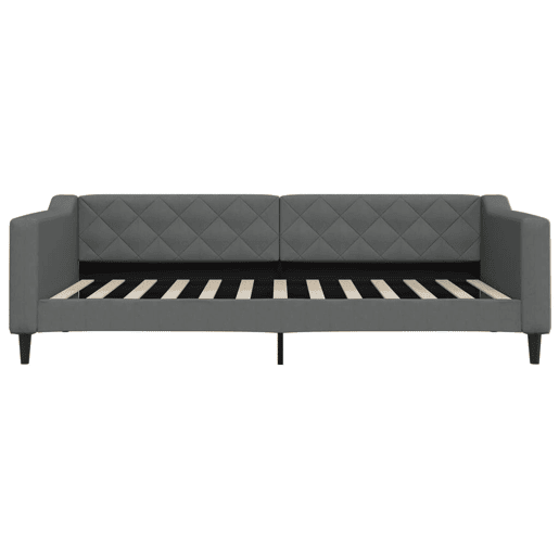 Sofá-cama, Sofá conversível com gavetão 100x200 cm tecido cinzento-escuro Sofá-cama, Sofá conversível com gavetão 100x200 cm tecido cinzento-escuro