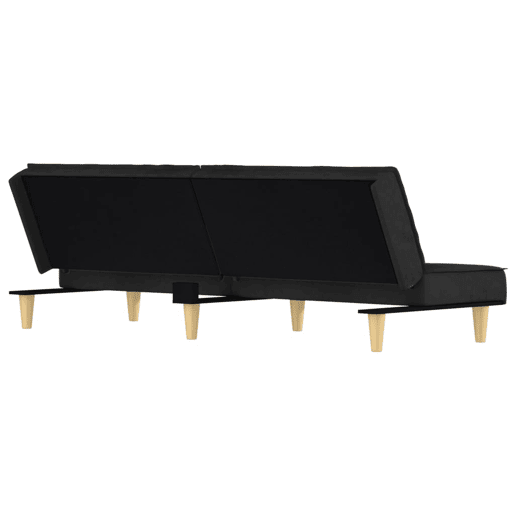 Sofá-cama, Sofá conversível tecido preto Sofá-cama, Sofá conversível tecido preto