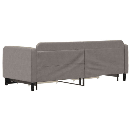 Sofá-cama, Sofá conversível c gavetãogavetas 80x200 cm tecido cinza-acastanhado