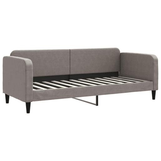 Sofá-cama, Sofá conversível c gavetãogavetas 80x200 cm tecido cinza-acastanhado