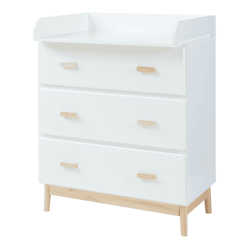 Mudador Sarievn com tapete muda-fraldas 100x80x53 cm Branco en.casa Mudador Sarievn com tapete muda-fraldas 100x80x53 cm Branco en.casa