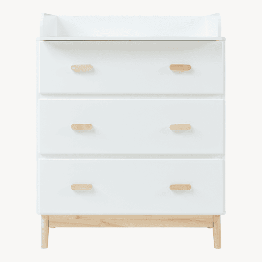 Mudador Sarievn com tapete muda-fraldas 100x80x53 cm Branco en.casa Mudador Sarievn com tapete muda-fraldas 100x80x53 cm Branco en.casa