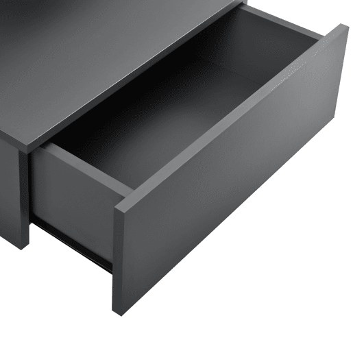 Mesa de cabeceira de parede Amberg com gaveta 40x35x31cm Gris escuro en.casa