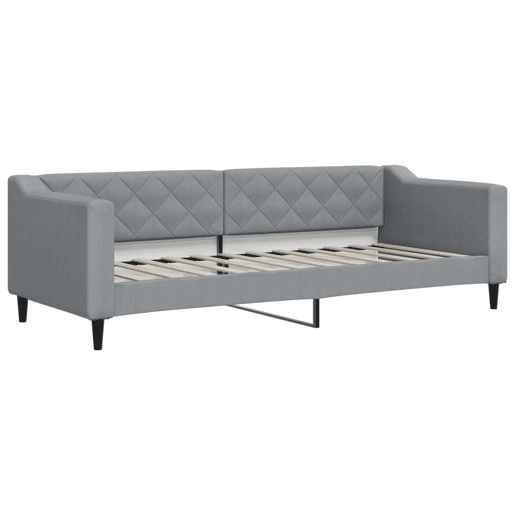 Sofá-cama, Sofá conversível com gavetão 80x200 cm tecido cinzento-claro Sofá-cama, Sofá conversível com gavetão 80x200 cm tecido cinzento-claro