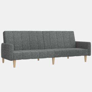 Sofá-cama, Sofá conversível de 2 lugares tecido cinzento-claro
