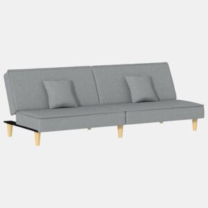 Sofá-cama, Sofá conversível tecido cinzento-claro
