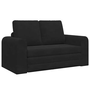 Sofá-cama, Sofá conversível Preto 148 x 71 x 83 cm Veludo