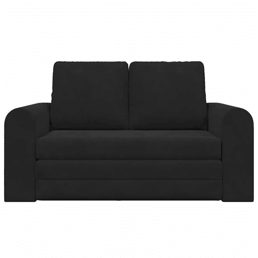 Sofá-cama, Sofá conversível Preto 148 x 71 x 83 cm Veludo