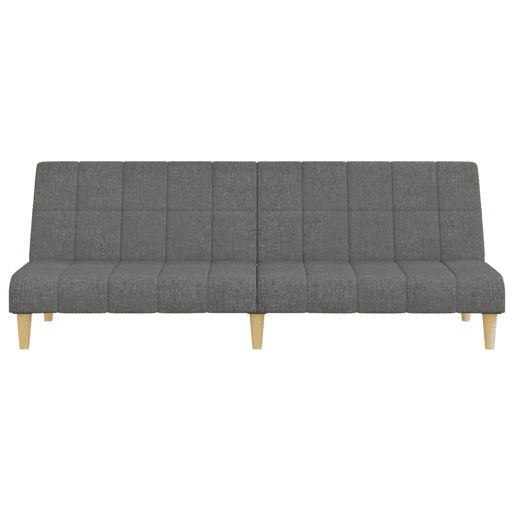 Sofá-cama, Sofá conversível de 2 lugares tecido cinzento-claro
