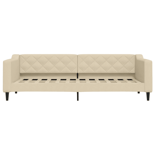 Sofá-cama, Sofá conversível com gavetão 80x200 cm tecido cor creme