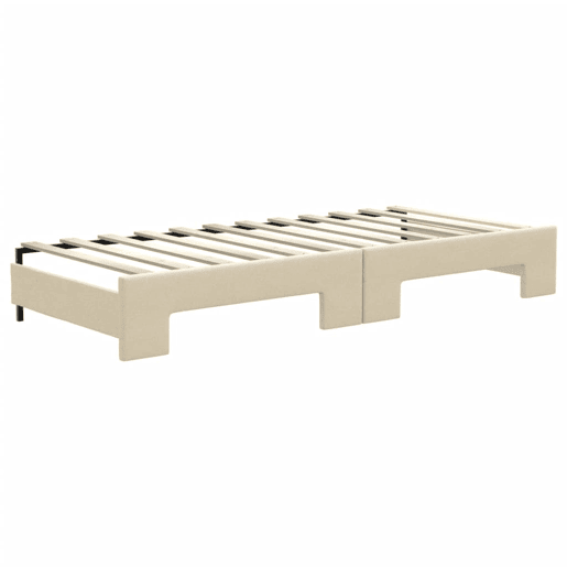 Sofá-cama, Sofá conversível com gavetão 80x200 cm tecido cor creme