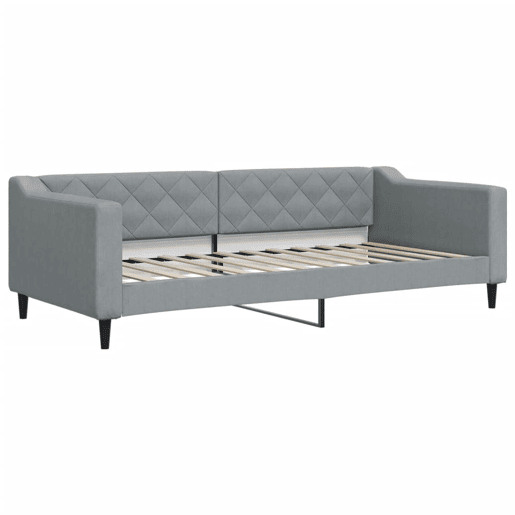 Sofá-cama, Sofá conversível c gavetão e gavetas 90x200 cm tecido cinzento-claro Sofá-cama, Sofá conversível c gavetão e gavetas 90x200 cm tecido cinzento-claro