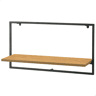 Max Home Estante de parede em madeira 1 prateleira 65x20x35 cm