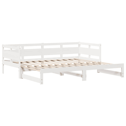 Sofá-cama, Sofá conversível com gavetão e gavetas sem colchão 90x200 cm branco