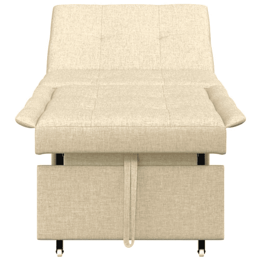 Sofá-cama, Sofá conversível Creme 194 x 67 x 37 cm tecido