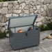 Baúl de Exterior Acero Galvanizado Outsunny Baúl de Exterior Acero Galvanizado Outsunny Gris