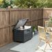 Baúl de Exterior Acero Galvanizado Outsunny Baúl de Exterior Acero Galvanizado Outsunny Gris