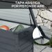 Baúl de Exterior Acero Galvanizado Outsunny Baúl de Exterior Acero Galvanizado Outsunny Gris