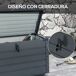 Baúl de Exterior Acero Galvanizado Outsunny Baúl de Exterior Acero Galvanizado Outsunny Gris