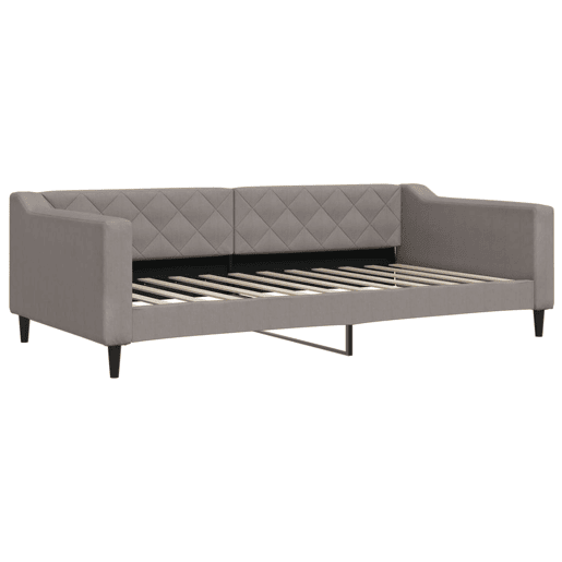 Sofá-cama, Sofá conversível com gavetão 100x200 cm tecido cinzento-acastanhado Sofá-cama, Sofá conversível com gavetão 100x200 cm tecido cinzento-acastanhado