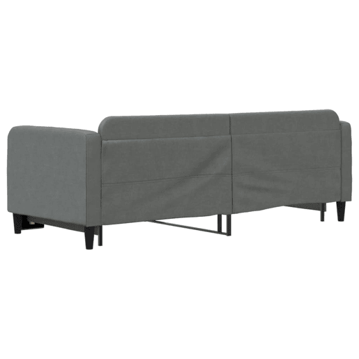 Sofá-cama, Sofá conversível com gavetão 80x200 cm tecido cinzento-escuro