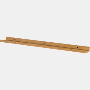 Max Home Prateleira de parede em madeira com rebordo 120x10x4 cm