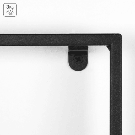 Max Home Prateleiras de parede em madeira 35x12x35 cm