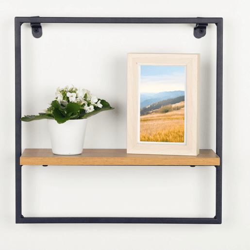 Max Home Prateleiras de parede em madeira 35x12x35 cm