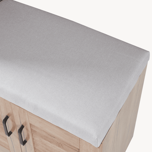 Sapateira Løten 4 portas e 9 prateleiras 120x36x97cm Carvalho en.casa