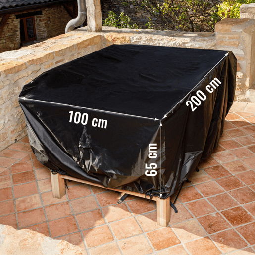 SOMAGIC - Cobertura L 200 x L 100 x A 65 cm para mobiliário de jardim