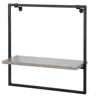 Max Home Prateleira de parede com efeito de cimento 35x12x35 cm