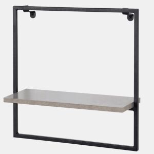 Max Home Prateleira de parede com efeito de cimento 35x12x35 cm