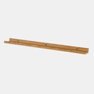 Max Home Prateleira de parede em madeira com rebordo 80x10x4 cm