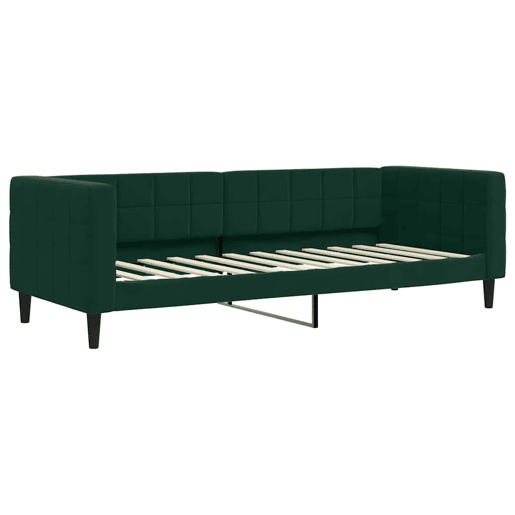 Sofá-cama, Sofá conversível c gavetão e gavetas 80x200cm veludo verde-escuro Sofá-cama, Sofá conversível c gavetão e gavetas 80x200cm veludo verde-escuro